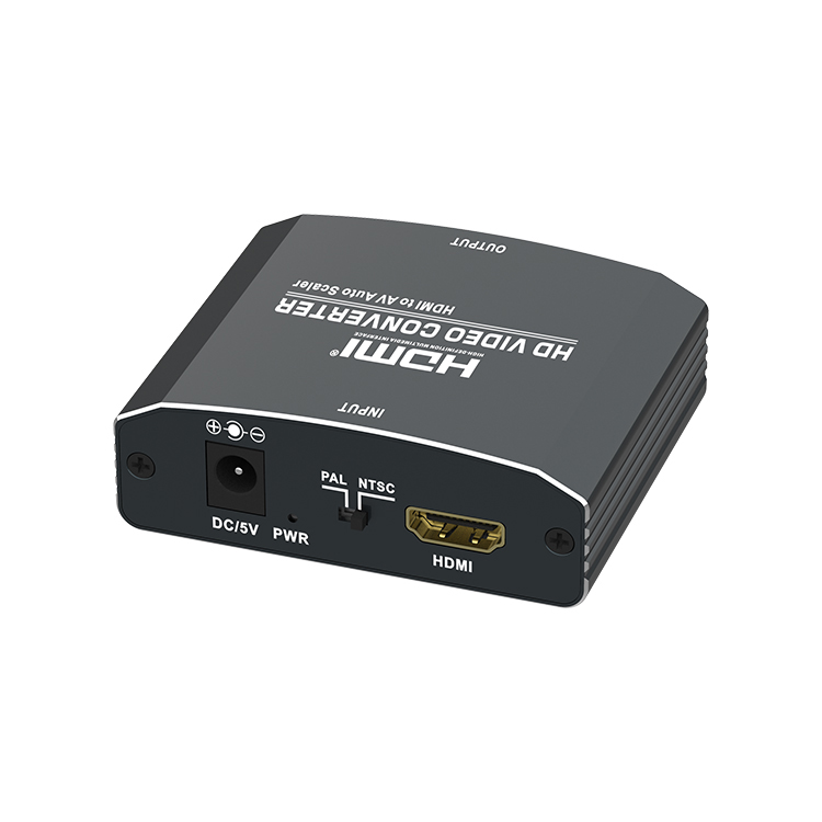 HDMI to AV+Stereo Converter